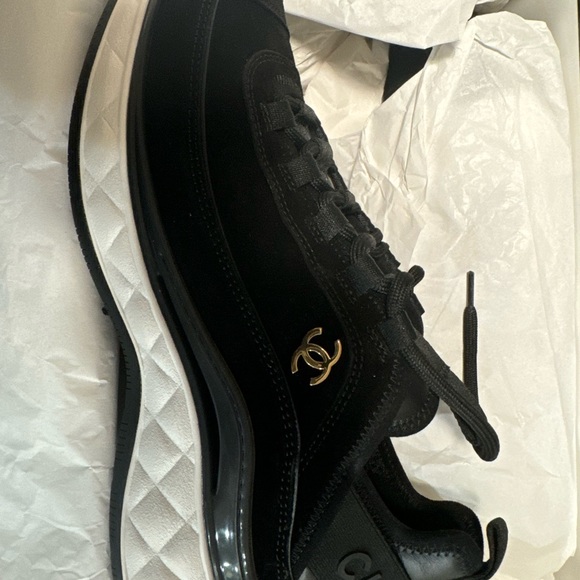 Black Chanel sneakers - Picture 1 of 5